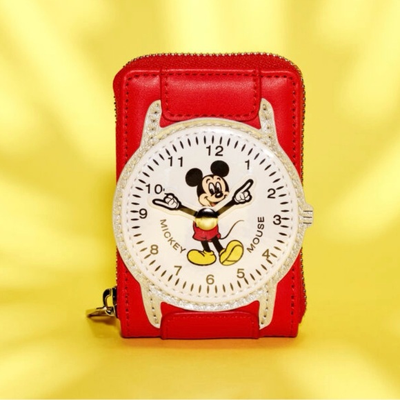 Loungefly Mickey Mouse Watch Accordion Wallet - Picture 1 of 4